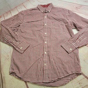 IZOD gingham dress shirt S